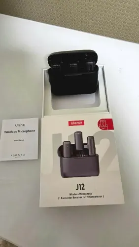 Microfone Sem Fio Ulanzi J12 USB-C com 2 Mics