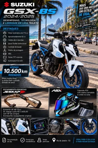 SUZUKI GSX-8S 2025 À VENDA