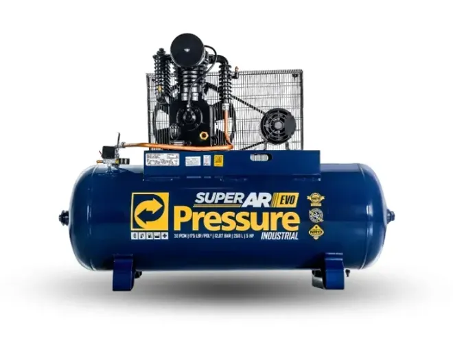 Compressor de ar 250lts / 175PSI / 30PCM ( Pressure 