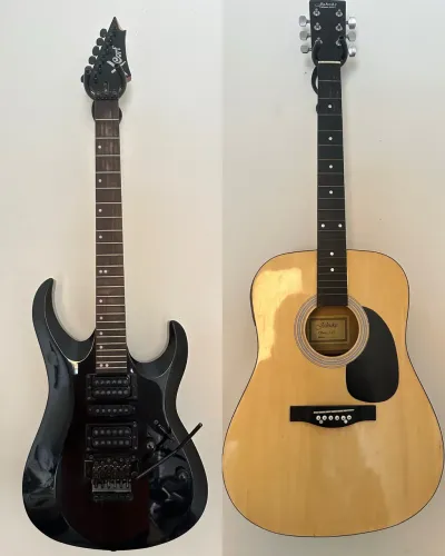 Guitarra X Cort x-6 e Violão Folk (MUITO BARATO!!)