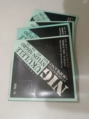 Kit 8 encordoamentos para ukelle nig nylon preto