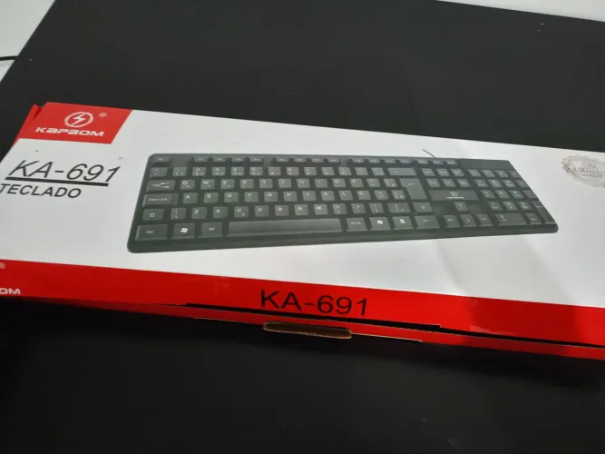 Teclado USB Kapbom KA-691 ABNT2 Novo na Caixa