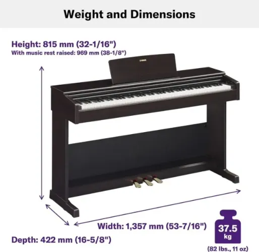 YAMAHA PIANO YDP105B 