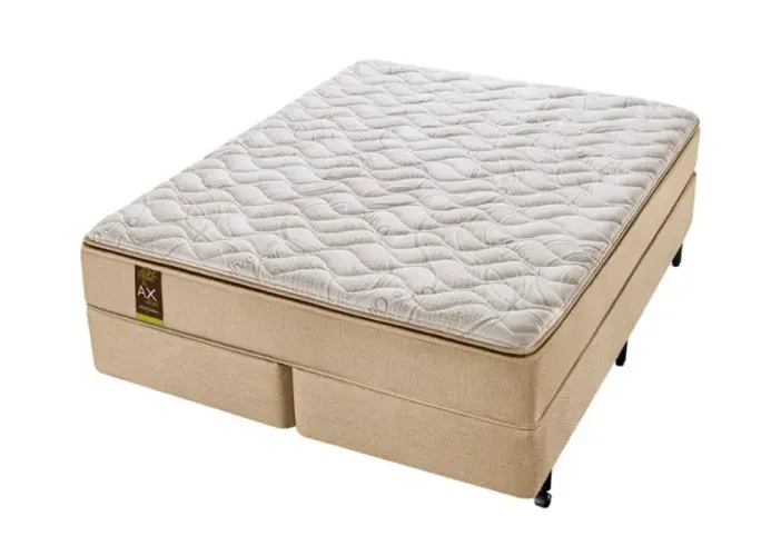 Cama box Casal Ax Olive Molas Ensacadas Americanflex - colchão + box