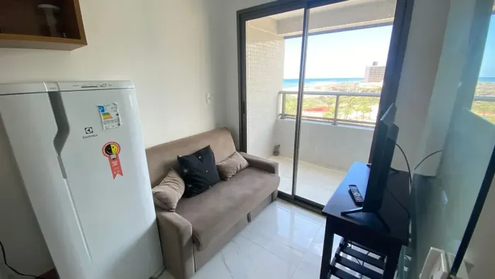 Apartamento mobiliado de 1 quarto com varanda para locação em Costa Azul - Salvador - BA