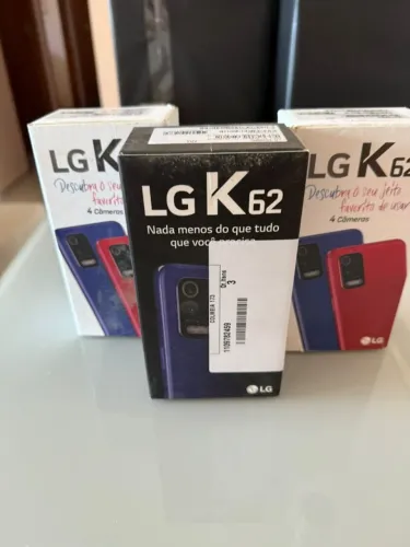 LG K62+ Azul 64GB Tela Grande 6.6 - LACRADOS