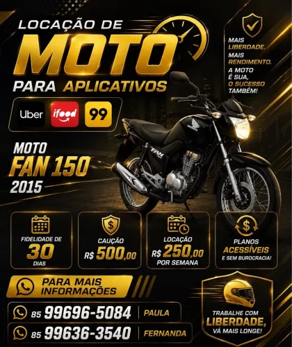 Aluguel/Locação de motos