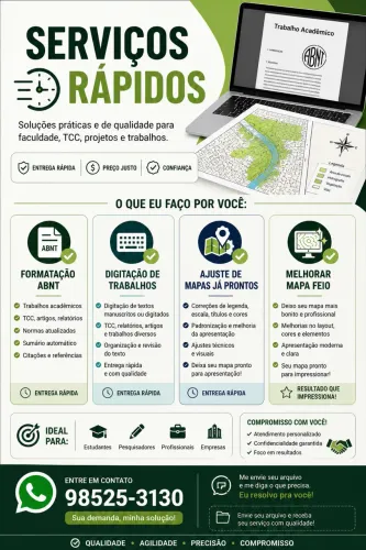 Elaboração de mapas e formatação de trabalhos 