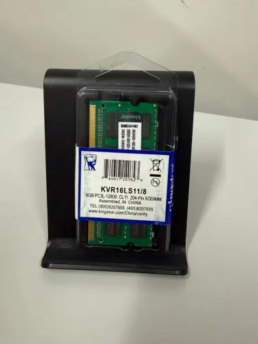 Memoria Kingston Ddr3 8gb Notebook Pc3l-12800s Kvr16ls11/8 2rx8 1.35v