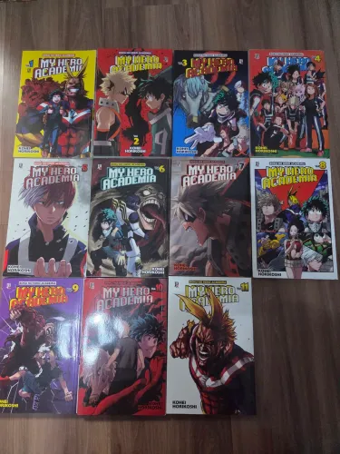 My Hero Academia 11 Volumes Usados - LEIA A DESCRIÇÃO!