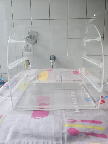 Expositor display acrilico 3 pratileiras