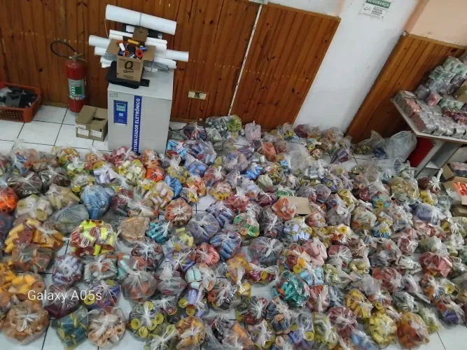 Linhas de bordados e TNT 500 metros 35 Gramatura 