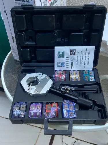 Clipadeira Hidráulica Portátil P/ Mangueira Ar Condicionado