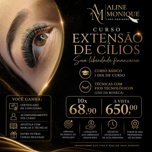 Curso extensao de cilios