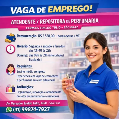 Atendente/Repositor(a) de Perfumaria