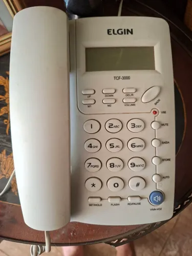 TELEFONE FIXO ELGIN TCF-3000 COM FIO E INDEFICADOR DE CHAMADA