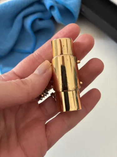 anel maison martin margiela armor ring dourado original e unissex