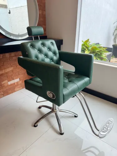 Cadeira Hidráulica Salão de Beleza Darus Spyder Reclinável