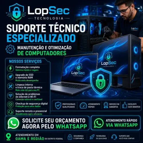 Suporte Técnico em Computadores | Formatação, SSD, Limpeza e Wi-Fi | Gama DF