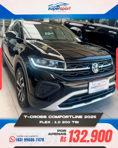 Volkswagen T-Cross Comfortline 1.0 TSI Flex 5P Aut. 2025