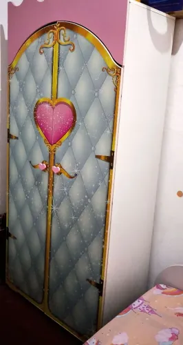 Cama e guarda roupa princesa premium