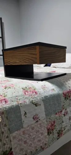 Kit 2 Mesa de cabeceira com gaveta em MDF