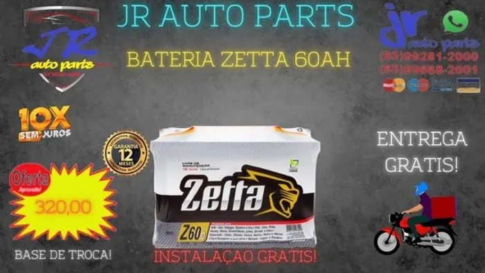 Bateria Zetta 60Ah 