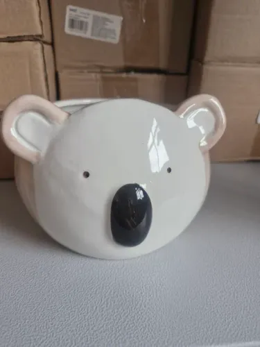 Porta Treco vaso cachepot em cerâmica - coala