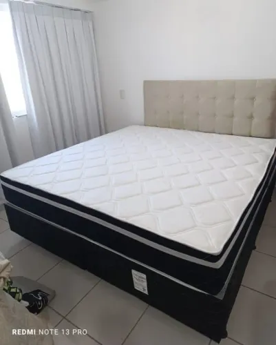 Cama Box Casal King Prime Pocket da Softpluma Molas Ensacadas.