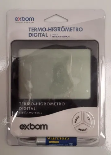 Termômetro e Higrômetro Digital Exbom FEPRO-MUT600S