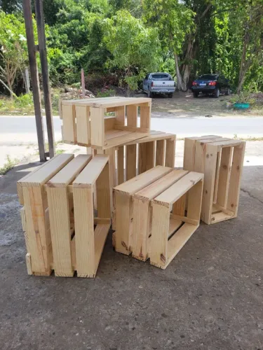 Caixas de madeira para organização
