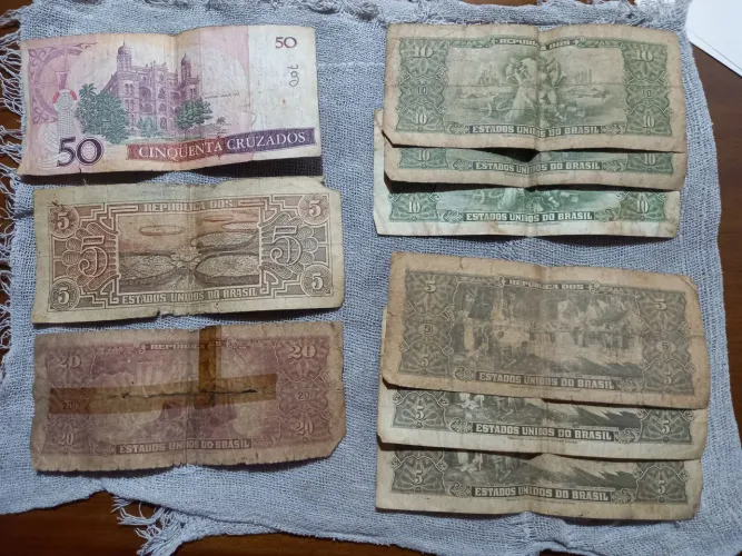 Notas e Moedas antigas 