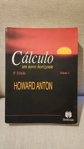 Livro de Cálculo Howard Anton - Volume 1 - 6 edicao em bom estado