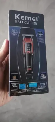 Máquina de Acabamento Profissional - Kemei KM-658 com Visor - Nova