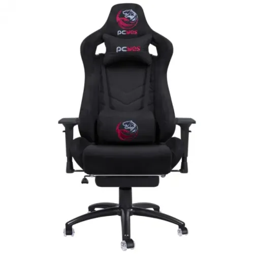 Cadeira Gamer Mad Racer Pcyes V12 em Suede Impermeabilizado Black/Black - WZetta