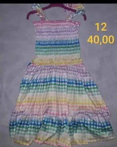 Vestido xadrez tam 12 FKN kids