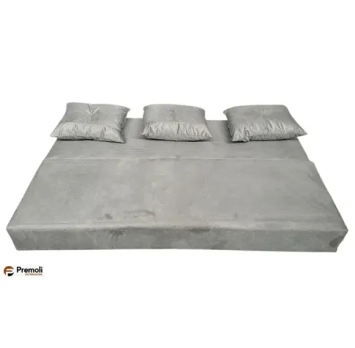 Bicama Em Suede Premoli conforto Cor Cinza claro