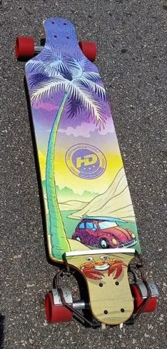 Skate longboard rebaixado hondar coqueiro 9.5' x 40'