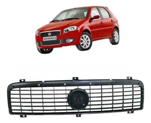 Grade Radiador S/ Friso Fiat Palio Siena 08/12 100170921 Preto Preto