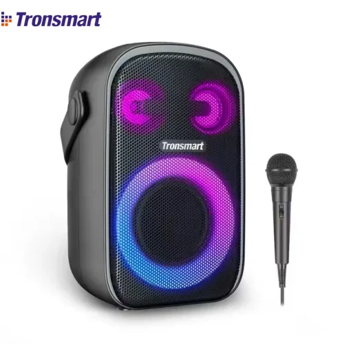 Caixa De Som Tronsmart Halo 110 60w com Microfone I Karaokê
