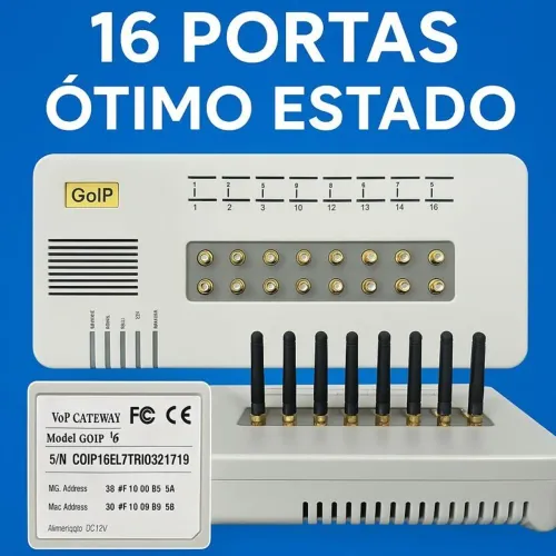 Gateway GSM VoIP GoIP-16 - 16 Portas 