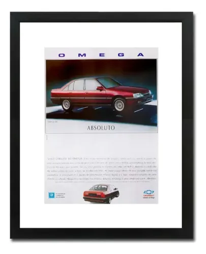 Chevrolet Omega CD 3.0i 1992 1993 - Quadro / pôster decorativo com propaganda original