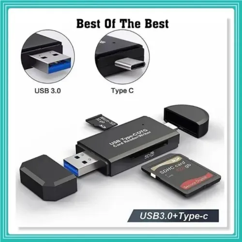 Adaptador Otg Leitor Cartão Micro Sd Otg Usb Micro USB 3.0