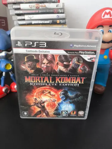 Jogo para PS3 usado mídia física original Mortal Kombat 9 Edição Completa