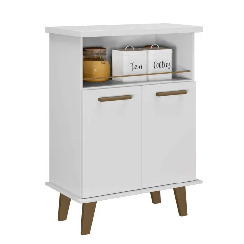 Balcao Arte Smart 60 2P1N Branco Arte Moveis
