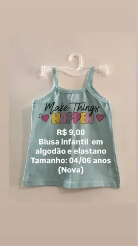 Blusa para 05/06 anos