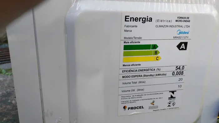 Micro-ondas Midea MRAS21/127V - Eficiência Energética A