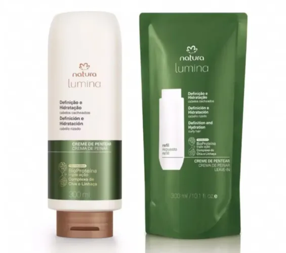 Kit Creme de Pentear e Refil Natura Lumina 