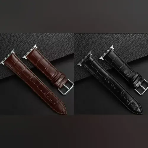 Pulseira Apple Watch De Couro Compatível Relógio 42mm/44mm/45mm/49mm