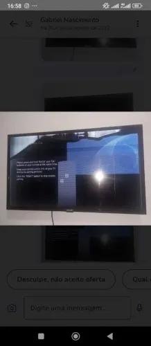 TV SHARP com defeito na tela - Para conserto ou peças
